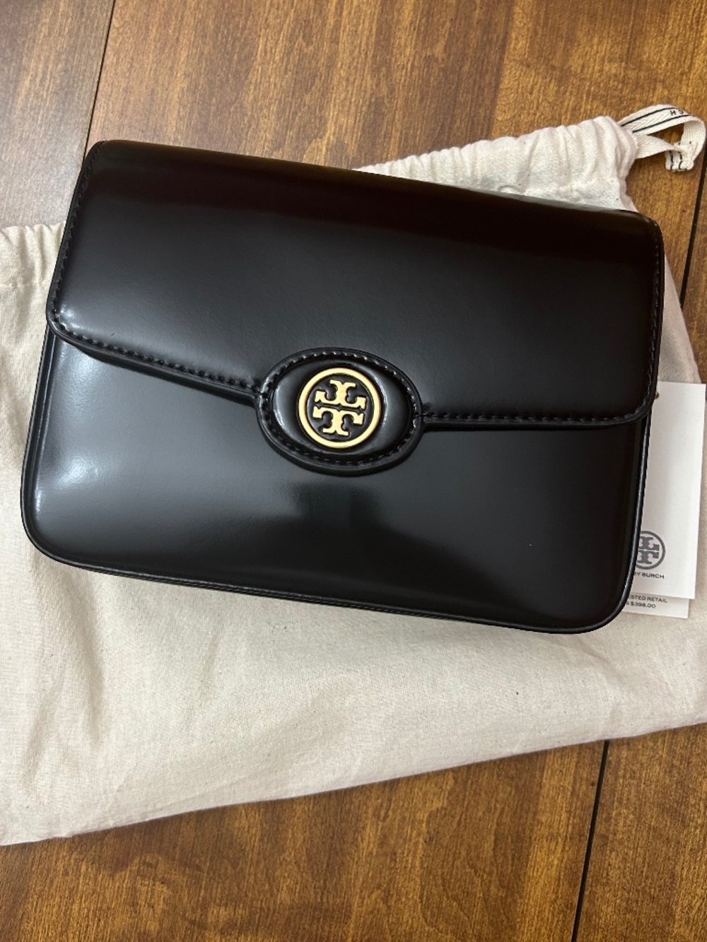 Tory Burch Robinson Spazzolato convertible shoulder bag